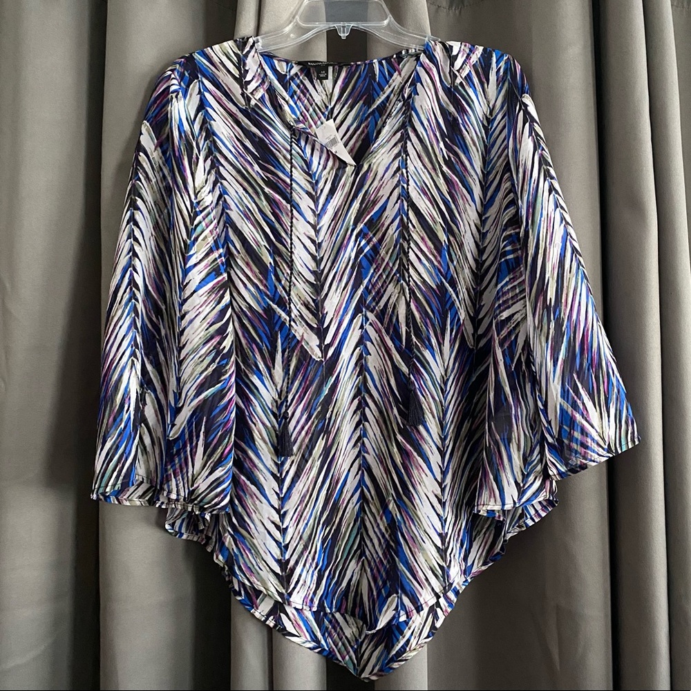 Banana Republic Colorful Fern Print Blouse. Size M.